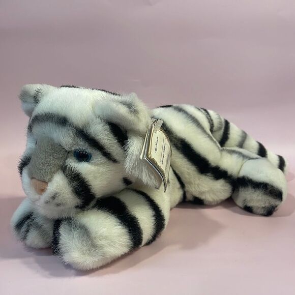 San Diego Zoo San Diego Zoo’s Wild Animal Park White Tiger Aurora Flopsies 14” - Picture 1 of 9